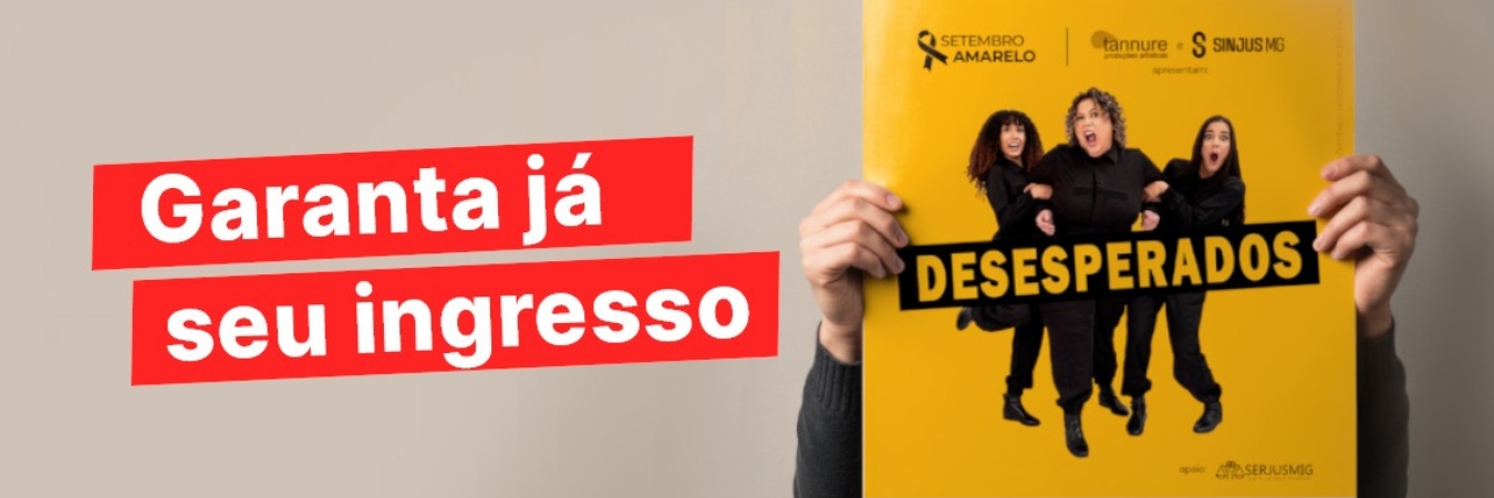 Filiados do SERJUSMIG poderão assistir peça de teatro em BH. Saiba como!